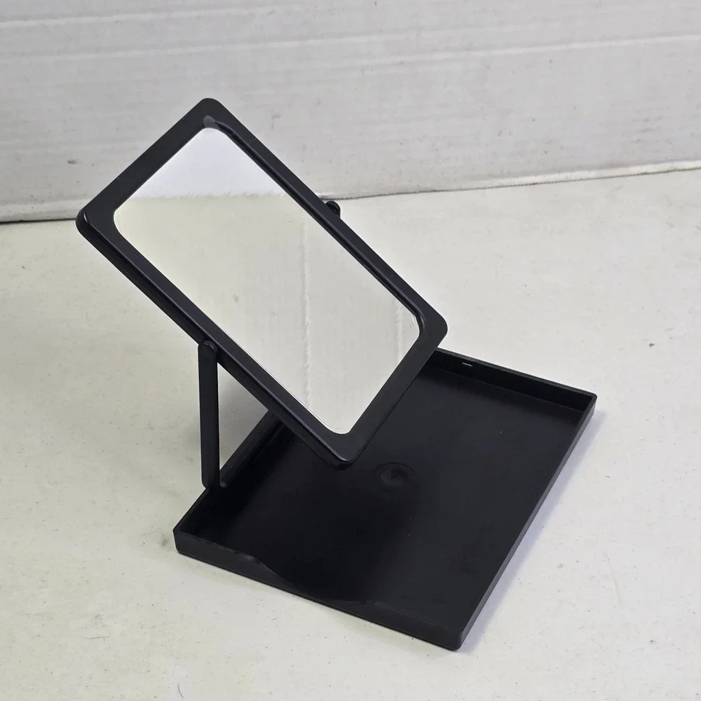 Mary Kay Folding Make-Up Travel Mirror 4x6 Black Portable Vanity Accessory